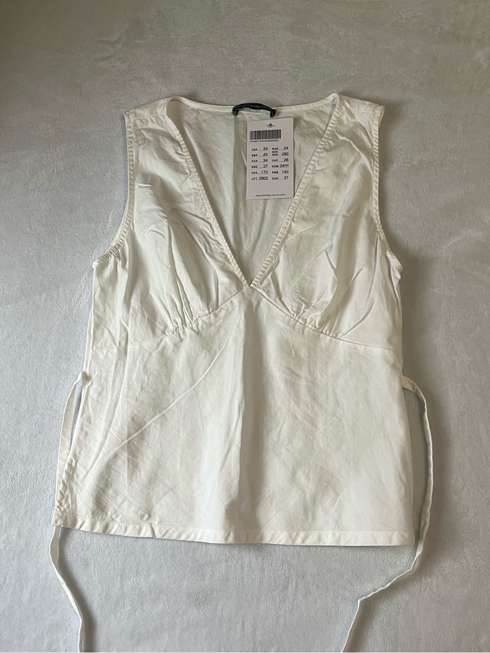 NEW! Brandy Melville V-Neck Tie-Side Camisole